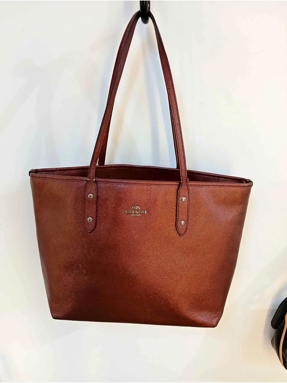 Coach Chestnut Brown Leather Tote